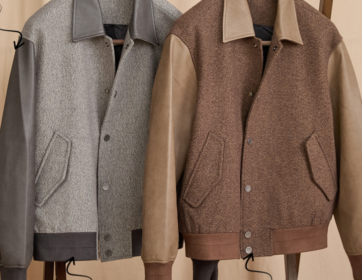 Fashionable Formal Jacket With A Lapel And Patchwork Design Offering Warmth