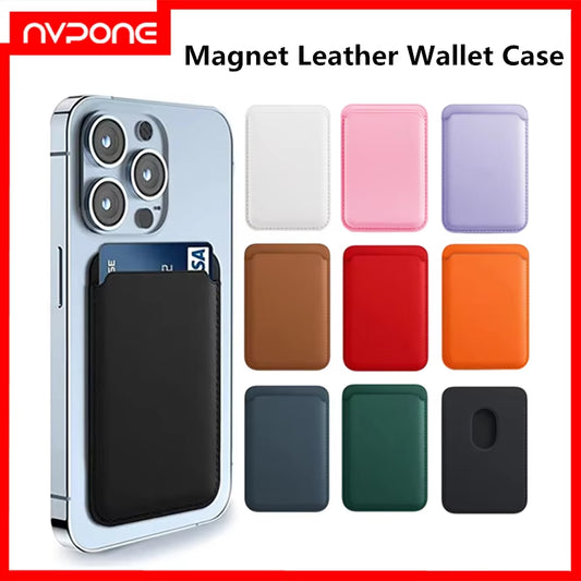 Phone Magnet Leather Wallet Case for Iphone 15 Pro Max Magsafe Wallet Leather for Iphone 14 13 12 Card Holder with Magsafe
