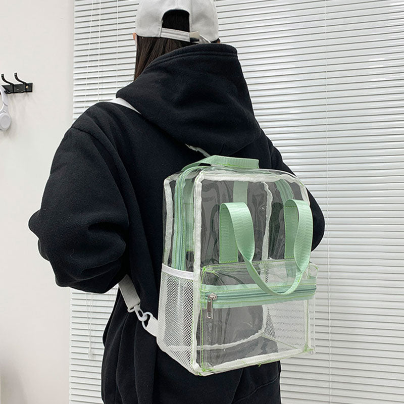 Kvinders frostsikre transparente skoletaske