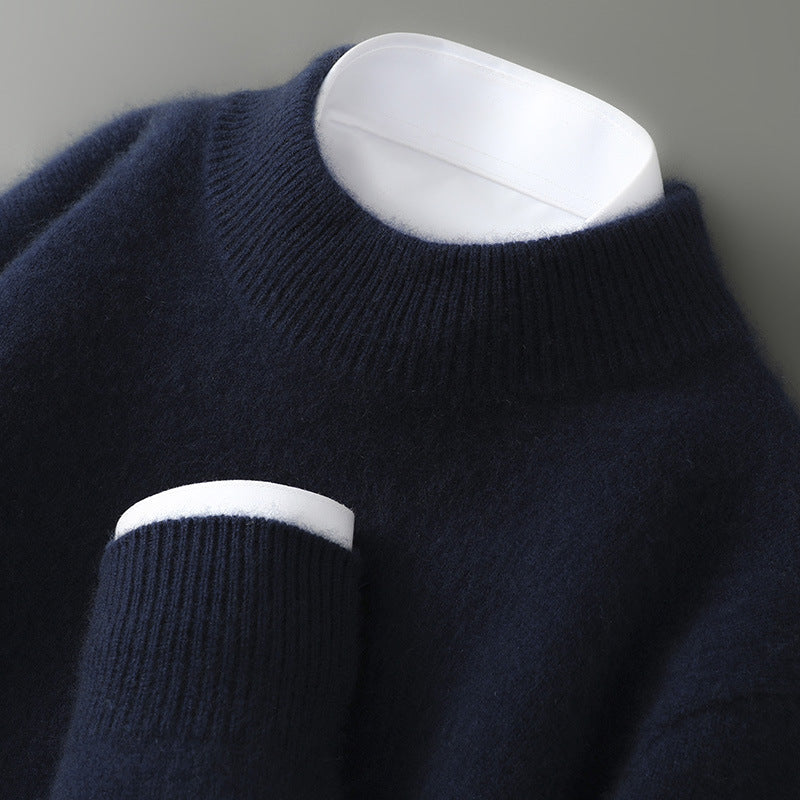 Men's Half-high Collar Thickened Loose Pullover