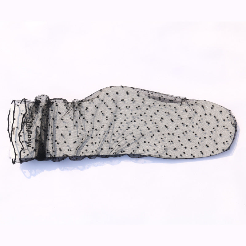 Delicate Mesh Fairy Polka-Dot Glass Stockings