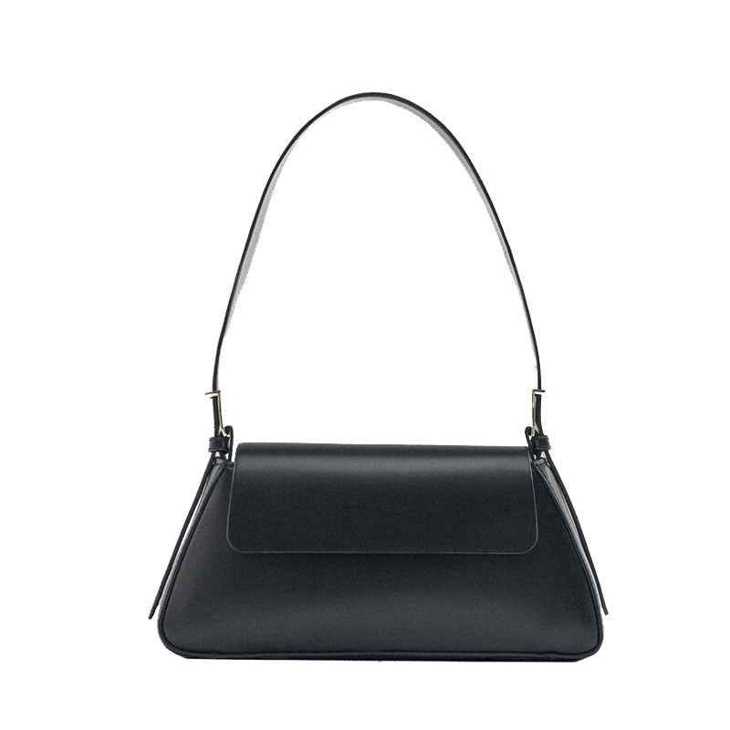 Solid-color Soft-texture Versatile Crossbody Underarm Baguette Trendy Mini Bag