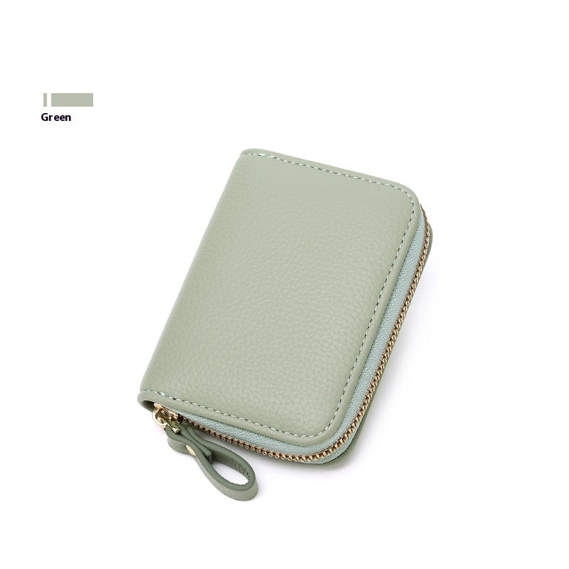 Anti-theft Swiping Expanding Card Holder Men's Ladies Card Holder Card Holder Multifunctional Zipper Small Wallet