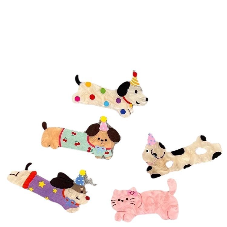 Cartoon Hair Pin Cute Side Puppy Children Headwear