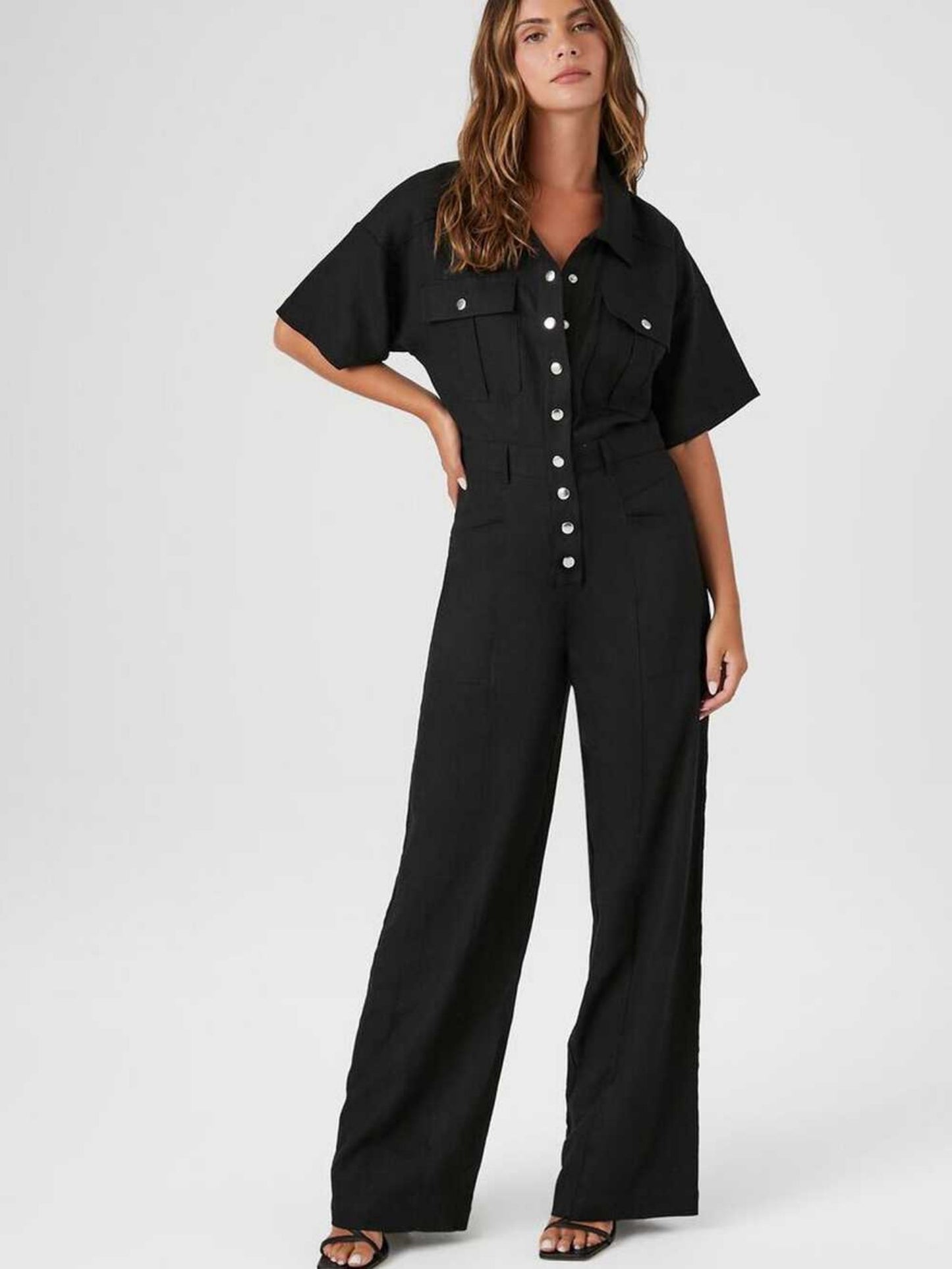 Jumpsuit til kvinder med lommer i Tencel-hør