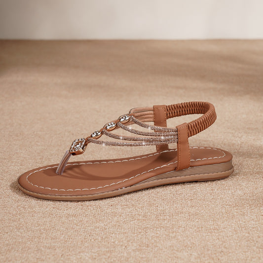 Sommer Nye Europæiske Og Amerikanske Mode Retro Rhinestone Sandaler