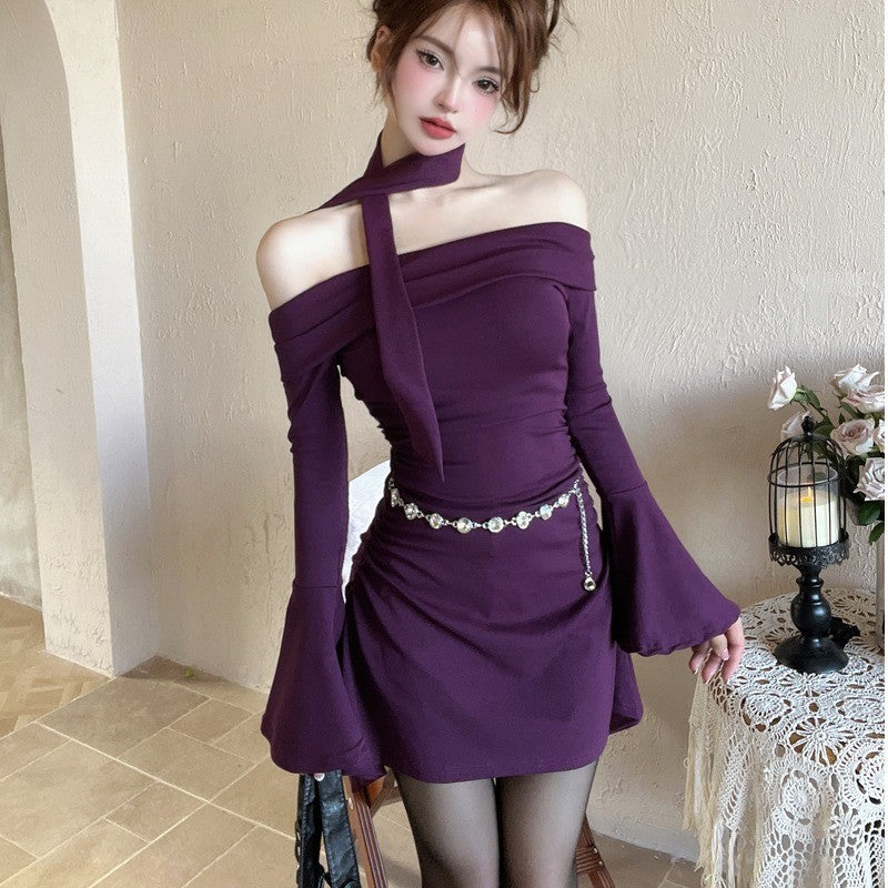 New Slimming Figure-flattering Femme Fatale Dress