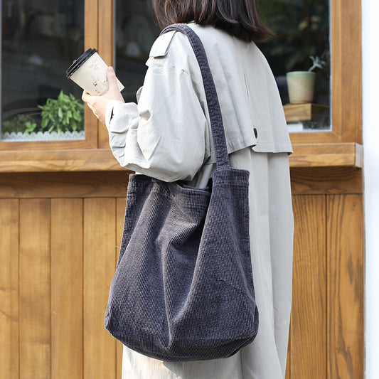 Large-capacity Shopping Bag, Casual And Artistic Canvas Tote Bag