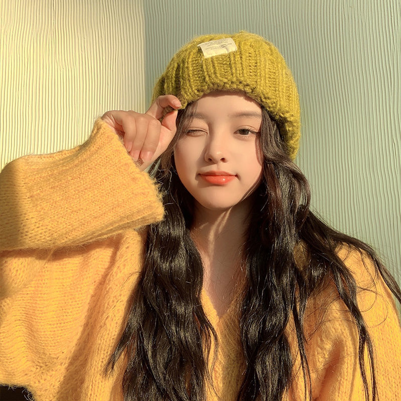 Women's Fashion Casual Solid Color Woolen Hat