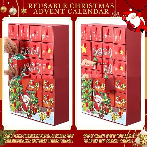 Christmas Countdown Advent Calendar Sock Blind Box