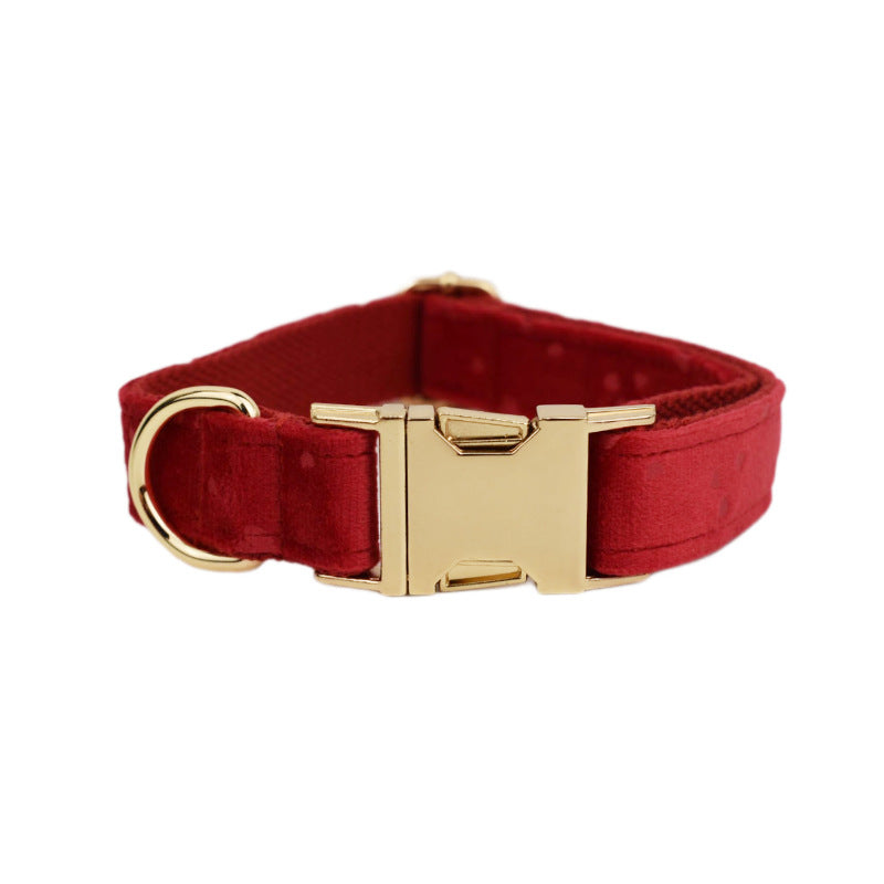 Pet Collar Dog Fabric Velvet