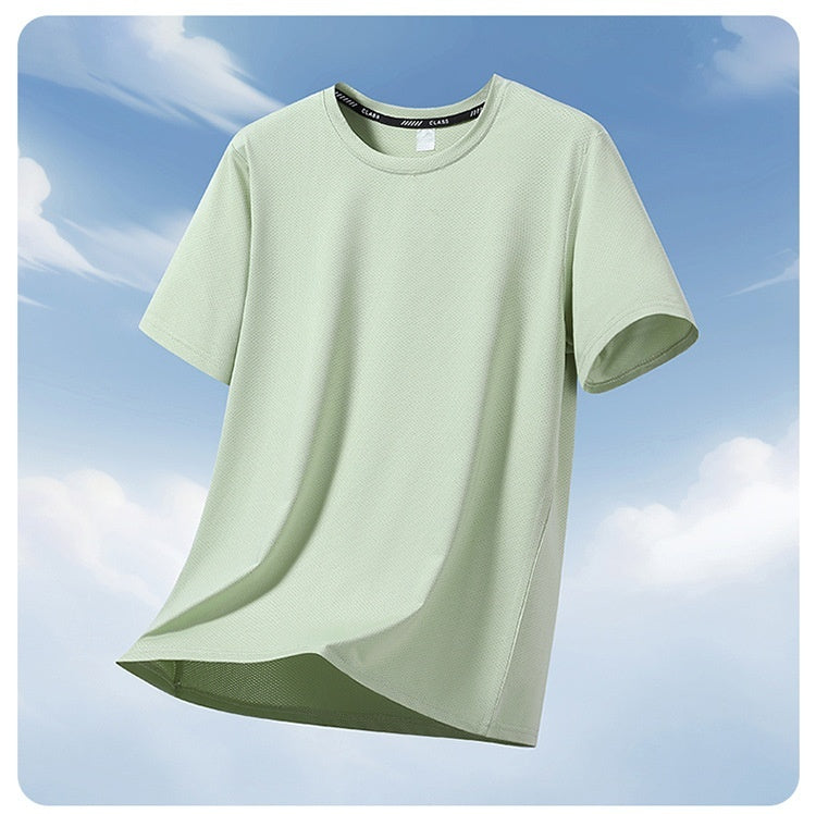 Loose Plus-Size Stretch Quick-Dry Running T-Shirt For Exercise