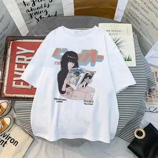 Printed Women's T-shirt Casual Short Sleeve Cool Girl Top