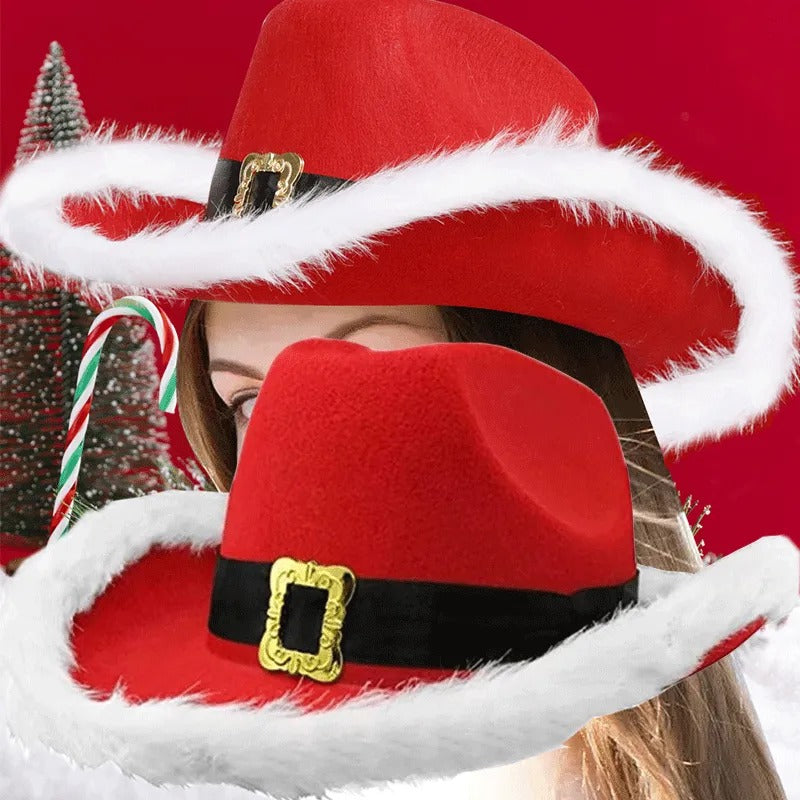 Julefrokost LED-farvet lampe cowboyhat