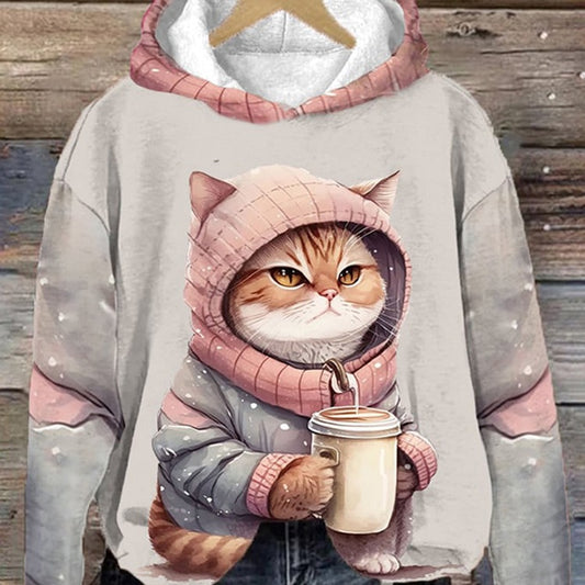 Europæisk og Amerikansk 3D Digitalprint Hoodie