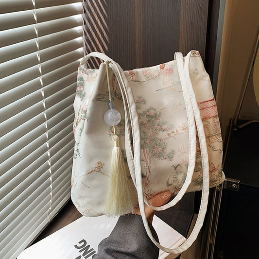 Casual Fashion Shoulder Cloth Popular Bucket Bag