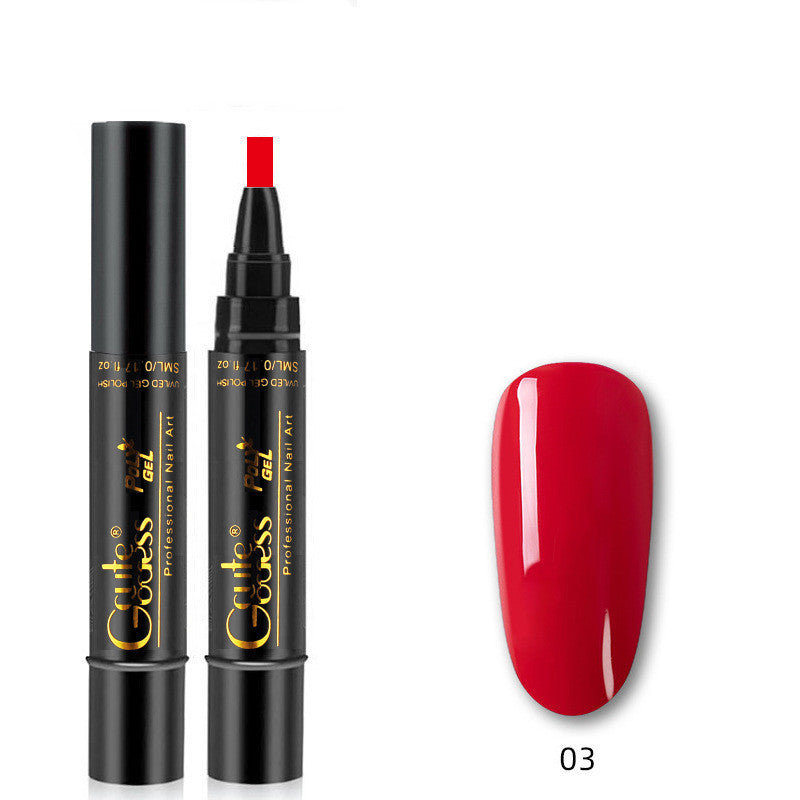 Nail Glue Pen 3 In 1   One-step Glue Phototherapy Plastic Nail Magnet Pen French Water Ripple Cat Eye Strong Magnet Pen DIY Manicure Tool Pen