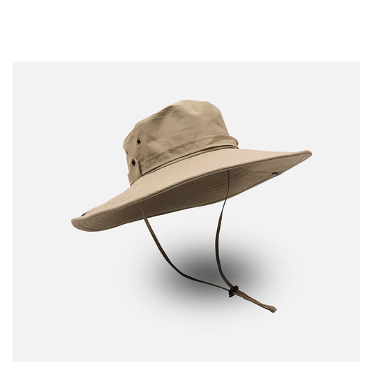 Summer Vacation Big Brim Sunscreen Outdoor Fishing Hiking Cowboy Hat