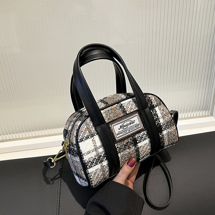 Women's Fashion Casual Houndstooth Shoulder Messenger Bag