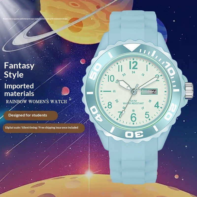 Compact Quartz Sports Smart Couples Electronic Watch For Women