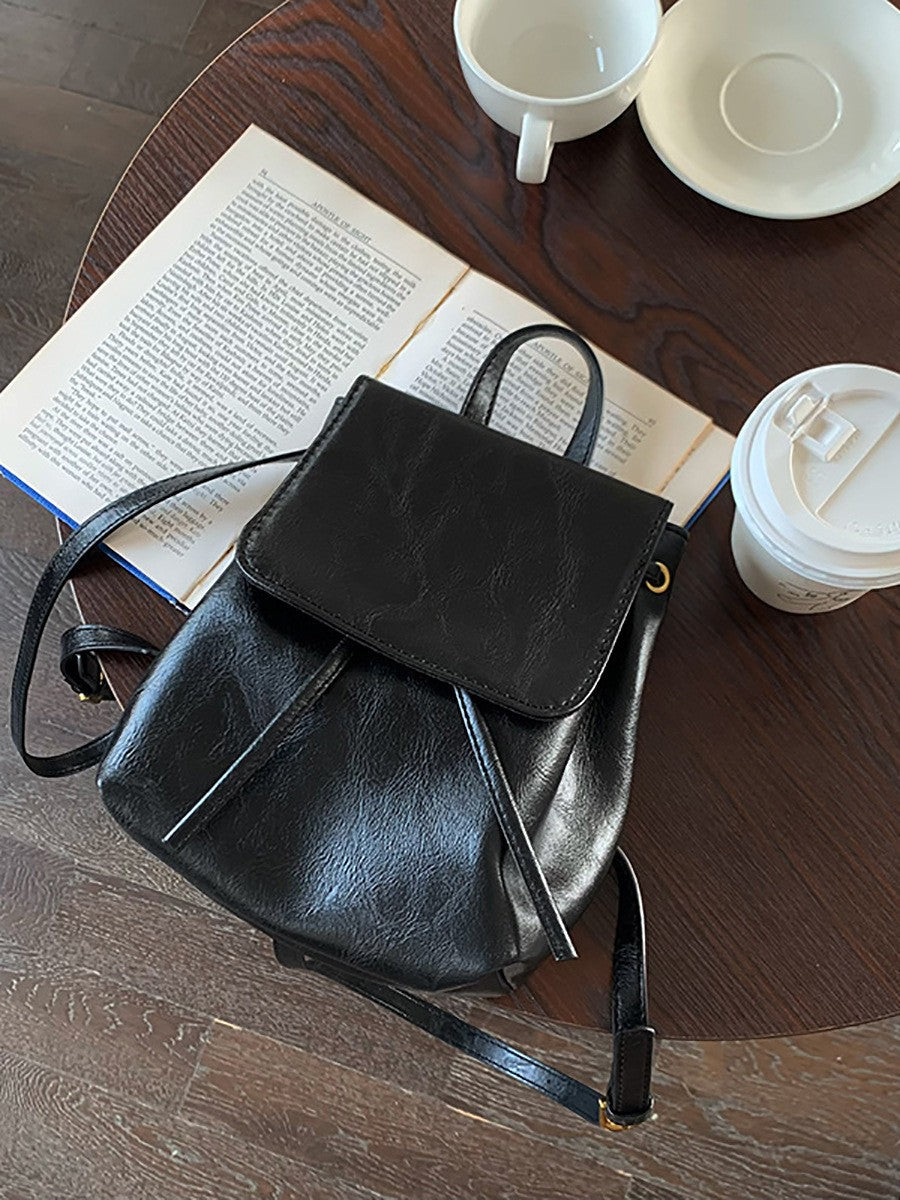 Vintage PU Soft Leather Textured Versatile Shoulder Bag
