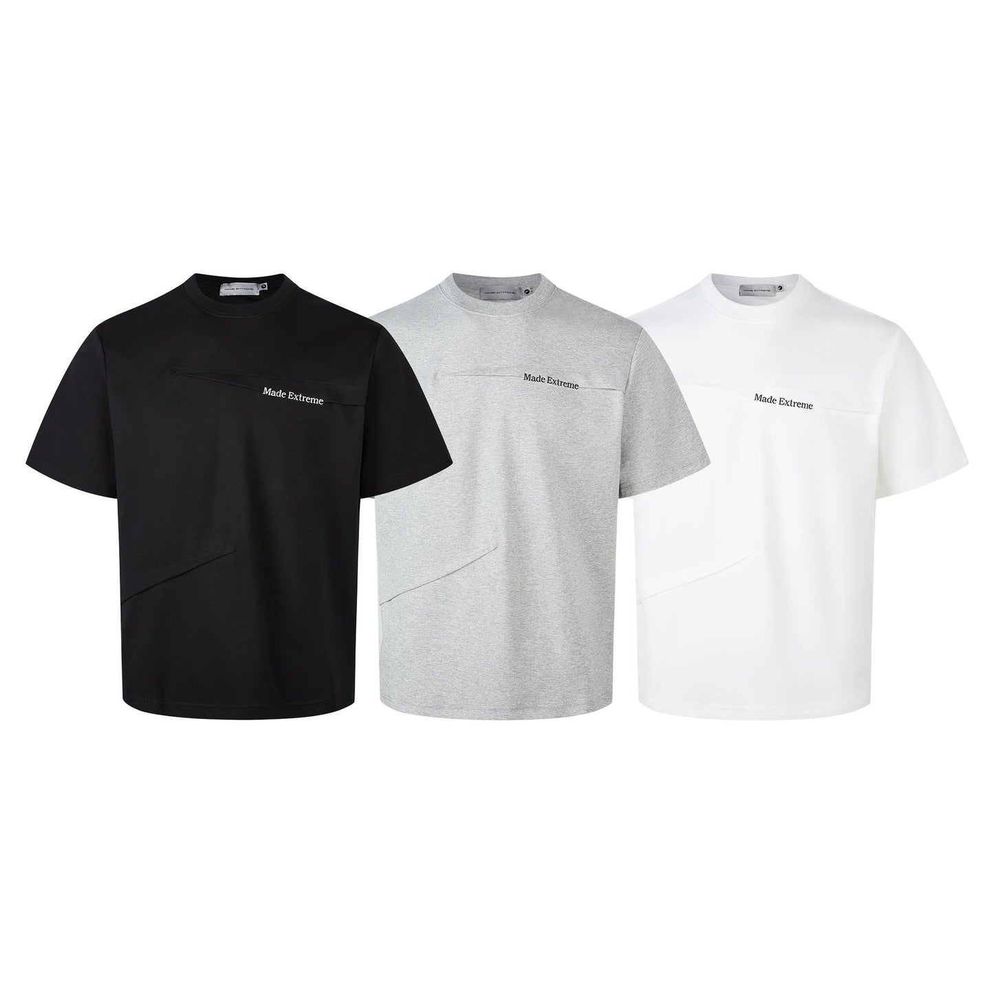 American Summer High Street Round Neck Cut Fashion Loose Casual Comfortable T-shirt