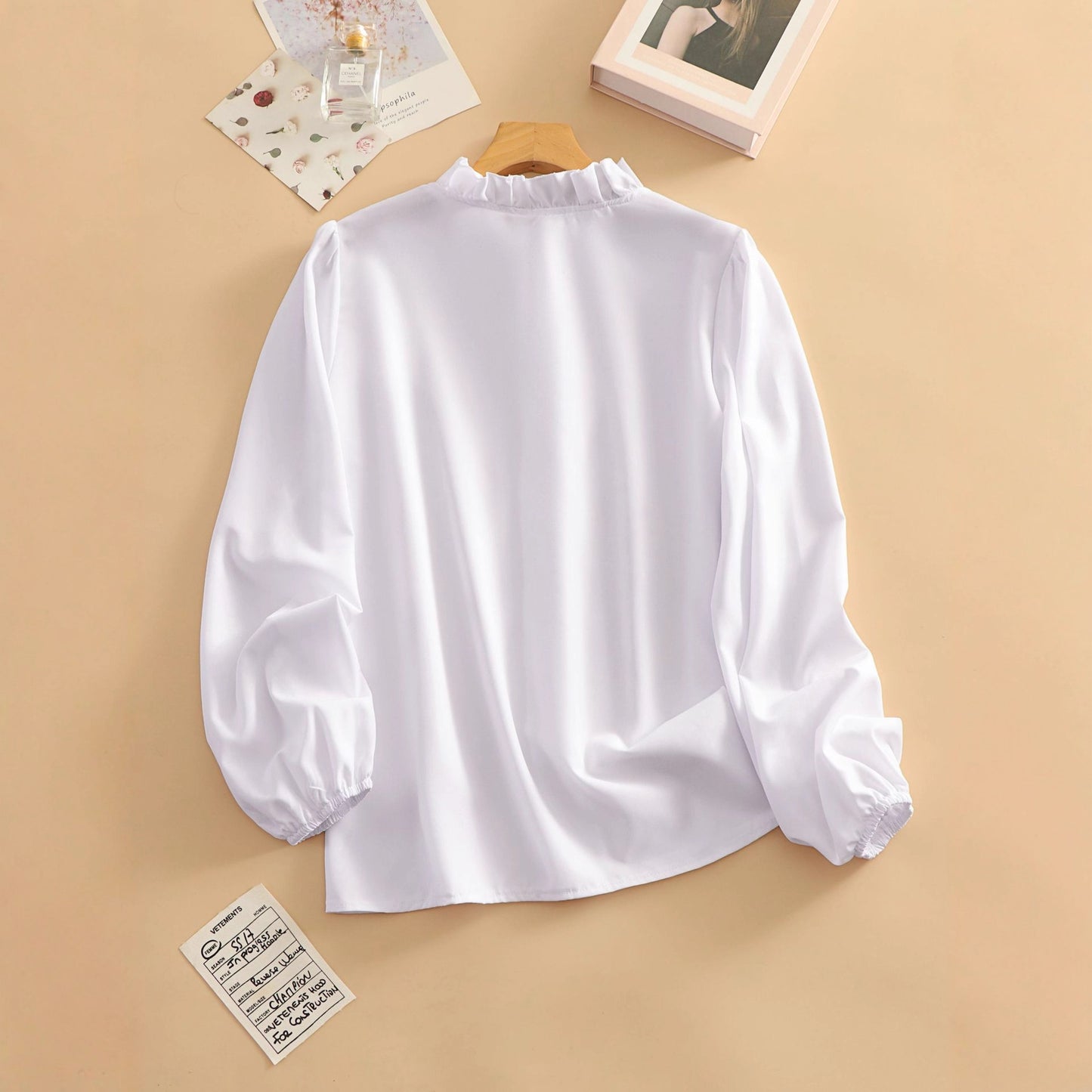 Flæset Fashion Casual Damebluse