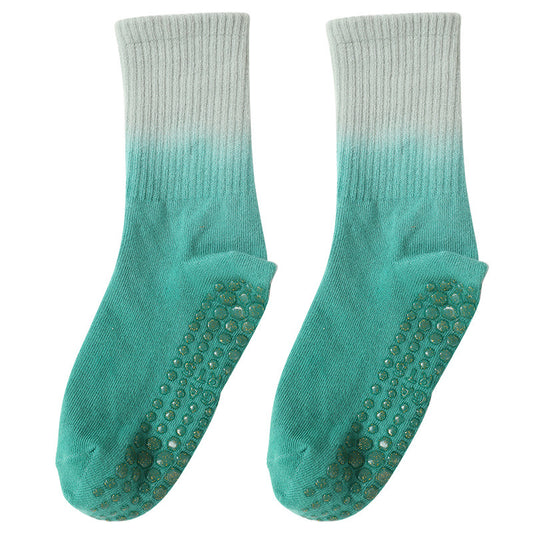 Women's Fashion Tie Dye Anti-Slip Mid Tube Socks