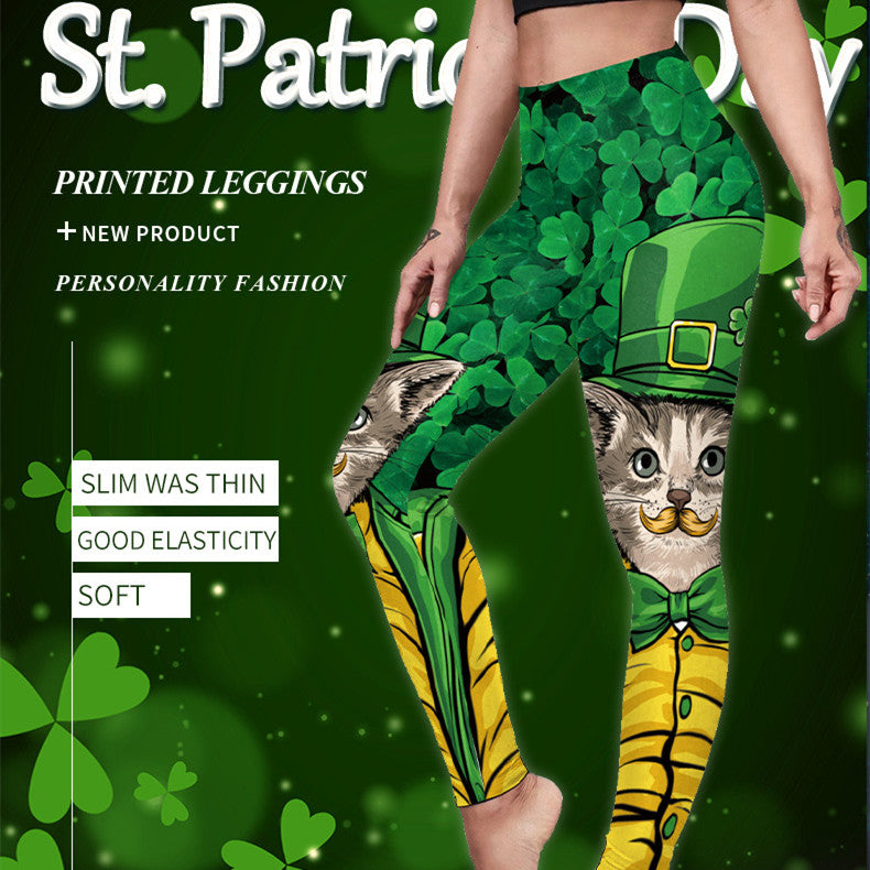 Leggings med digitaltryk til St. Patrick's Day