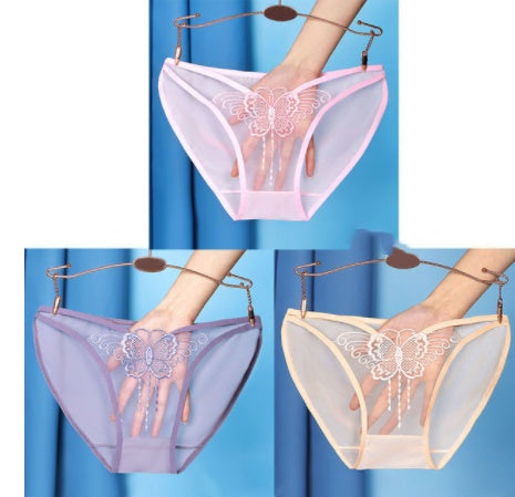 Butterfly High Elastic Breathable Transparent Briefs