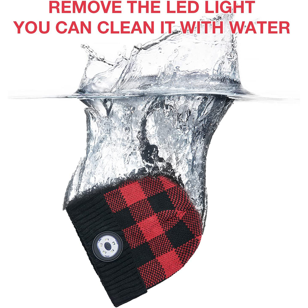Bluetooth 5.0 Binaural Stereo LED Knitted Hat
