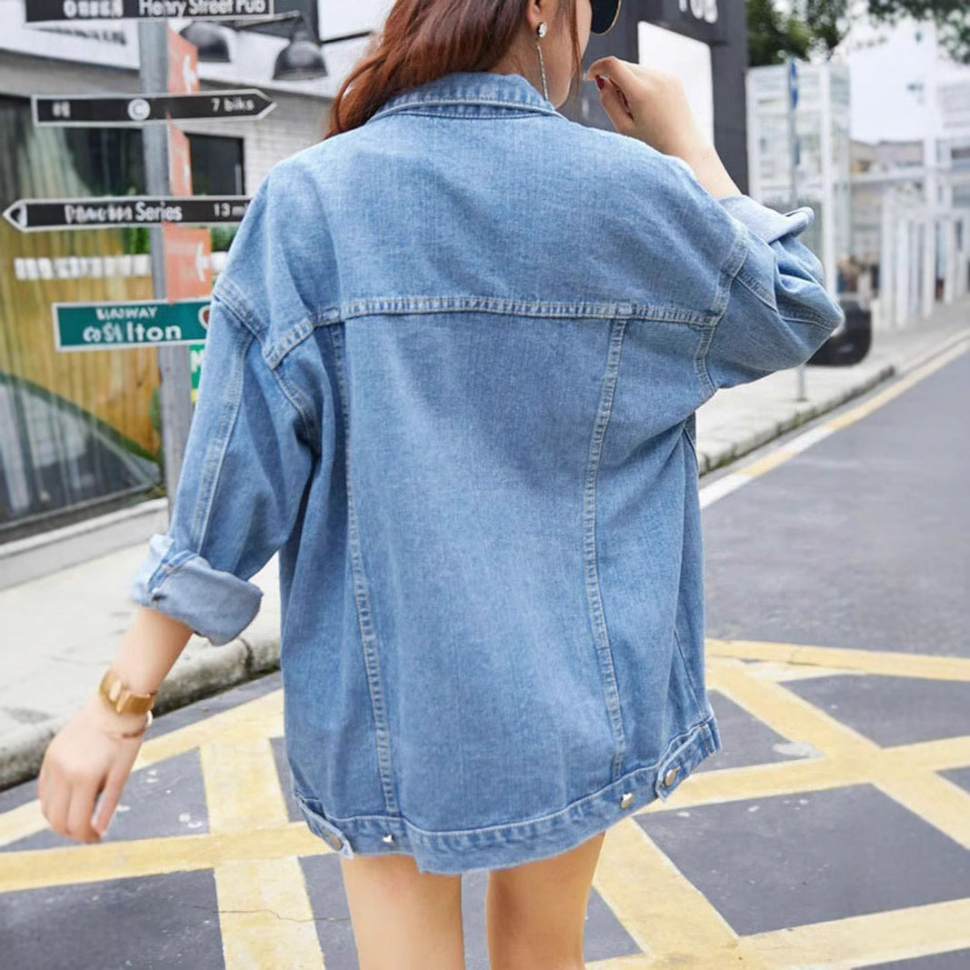 Baggy Casual Jacket Long Sleeve Plus Size Top