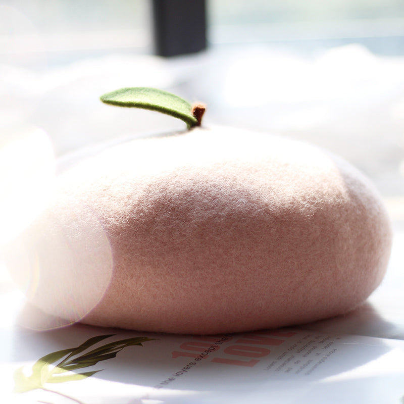 Children's Baby Sweet And Cute  Peach Beret