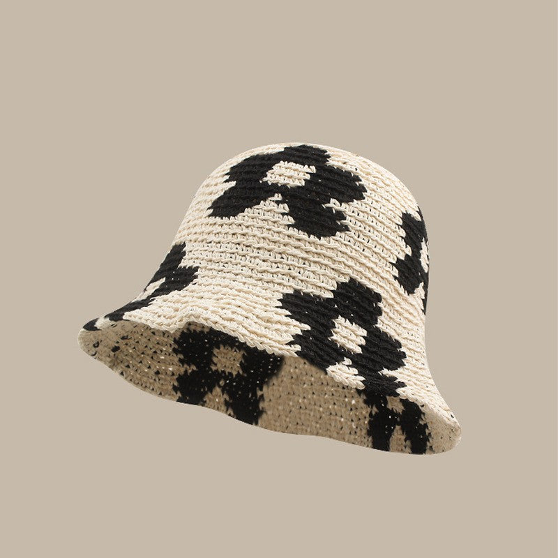 Handmade Woven Head-wrapping Hat Hollow Retro Artistic