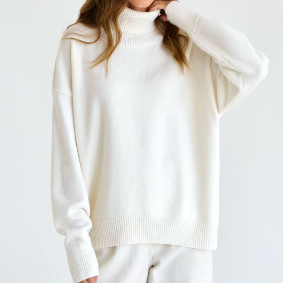 FallWinter Loose Knit Versatile Classic New-Style Womens Sweater