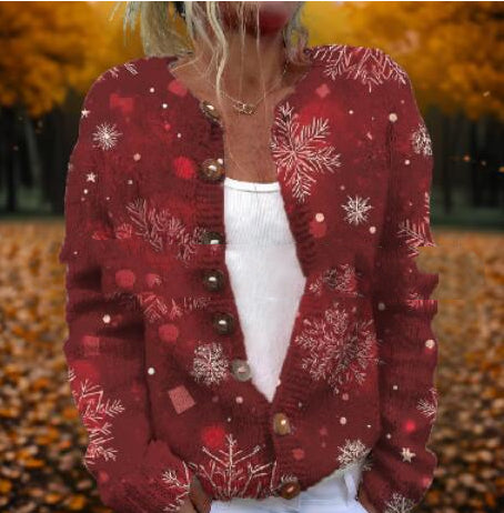 Digital printed cardigan hoodie jacket