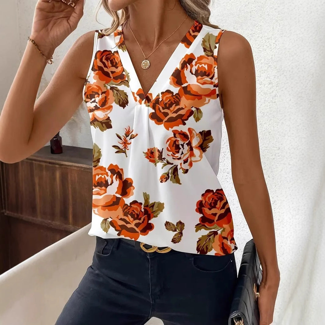 Loose V-neck Pullover Urban Casual Sleeve Vest