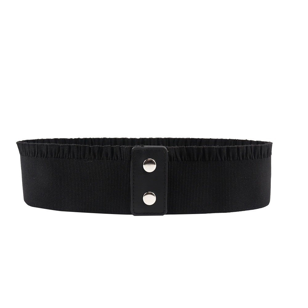 New Belt Women's Style Lace Elastic Belt Waist Seal Fashionable All Match Lady Pure Color Show Thin Decorative Dress