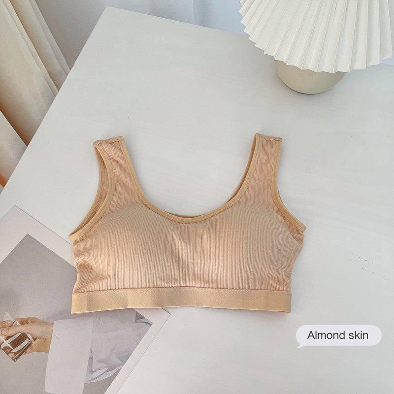 Integrated Fixed Cup Wrap Bust Beautiful Back Wide Shoulder Vest Thread