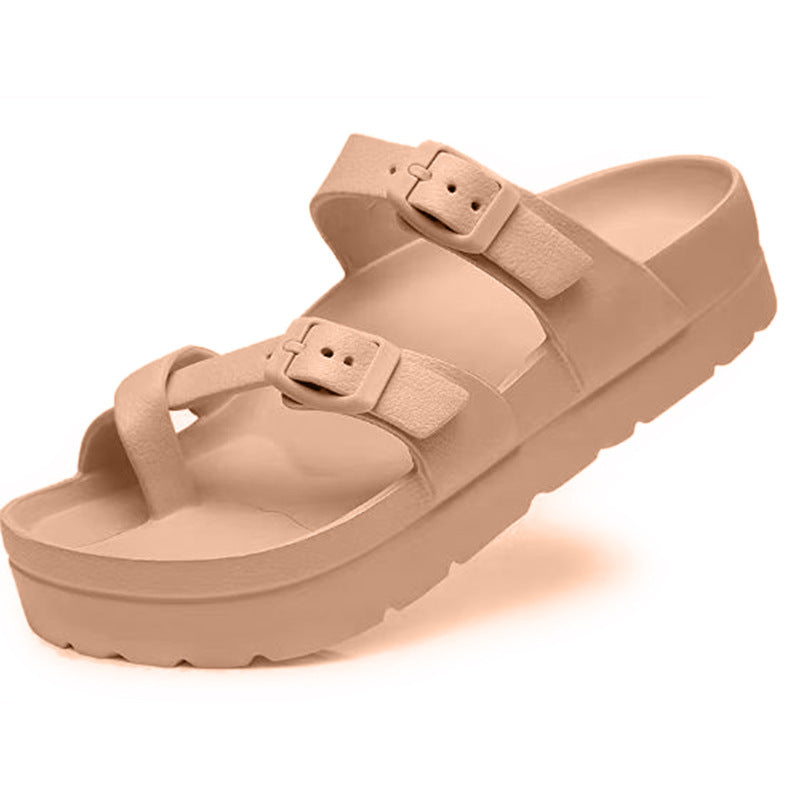 Slip-on tyksålede vinkelslippers EVA Muffin blødtsålede slippers