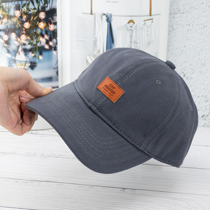 Men's And Women's Fashionable And Simple Cotton Soft Top Baseball Hat