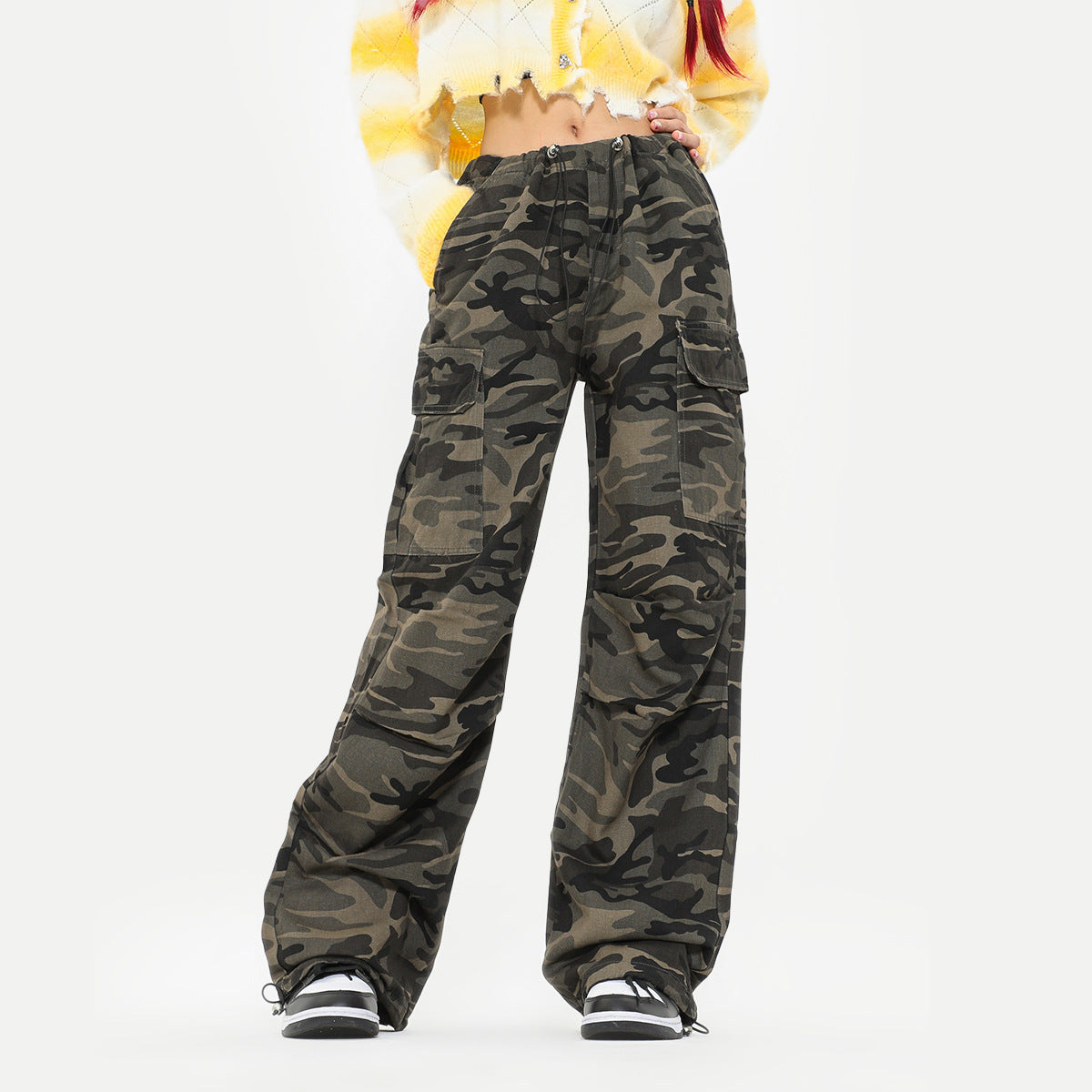 New Pure Cotton American Camouflage Cargo Pants