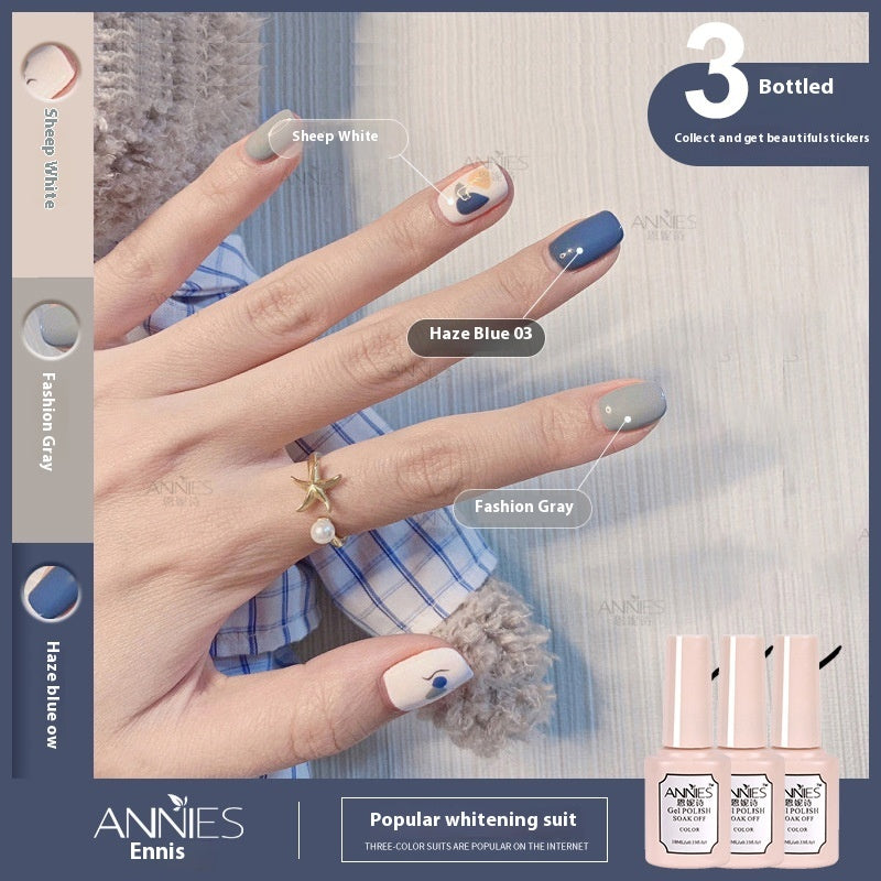 Women's Three-color New Ice Jelly Nude Color Gel Nail Polish Suit