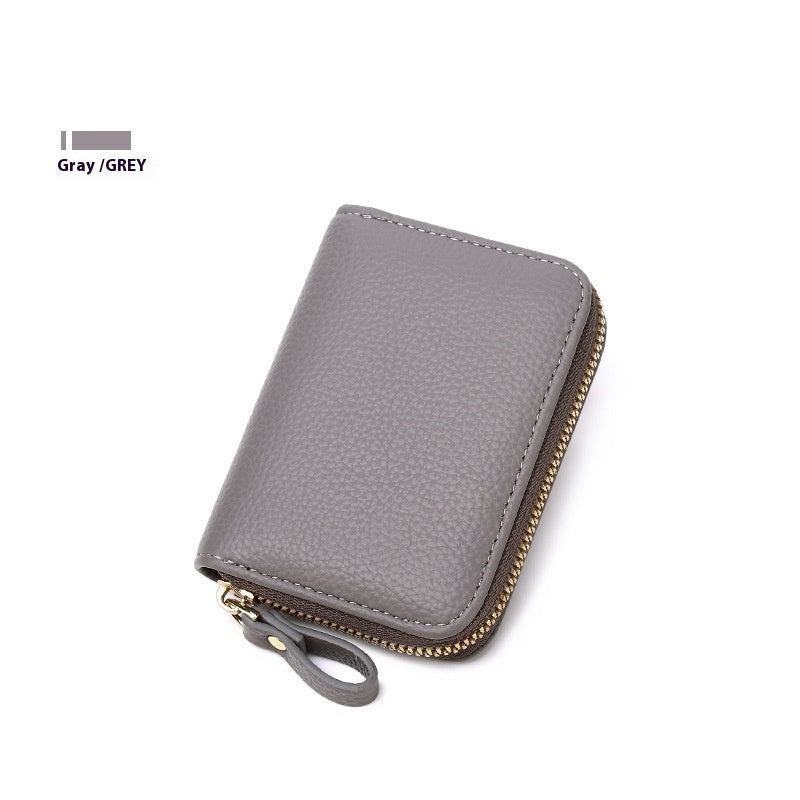 Anti-theft Swiping Expanding Card Holder Men's Ladies Card Holder Card Holder Multifunctional Zipper Small Wallet