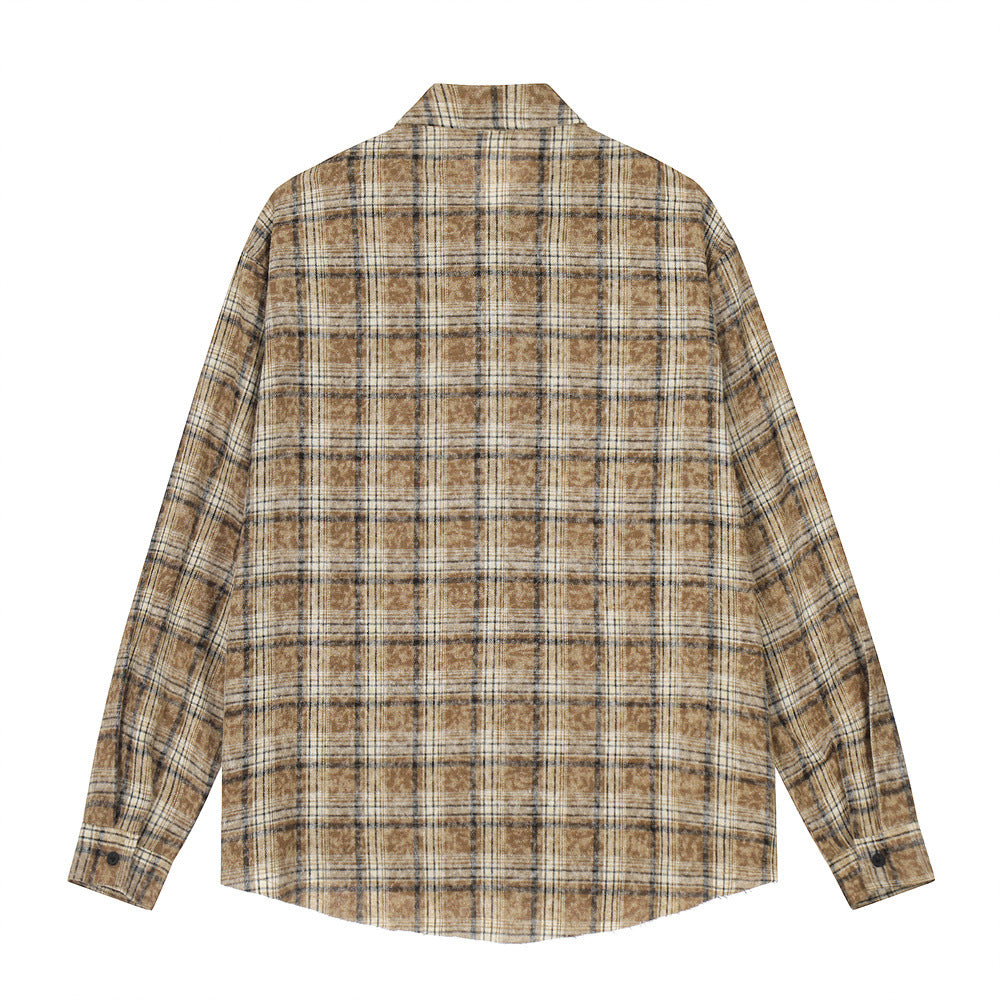 Old Fried Flower Burr Loose Casual Shirt