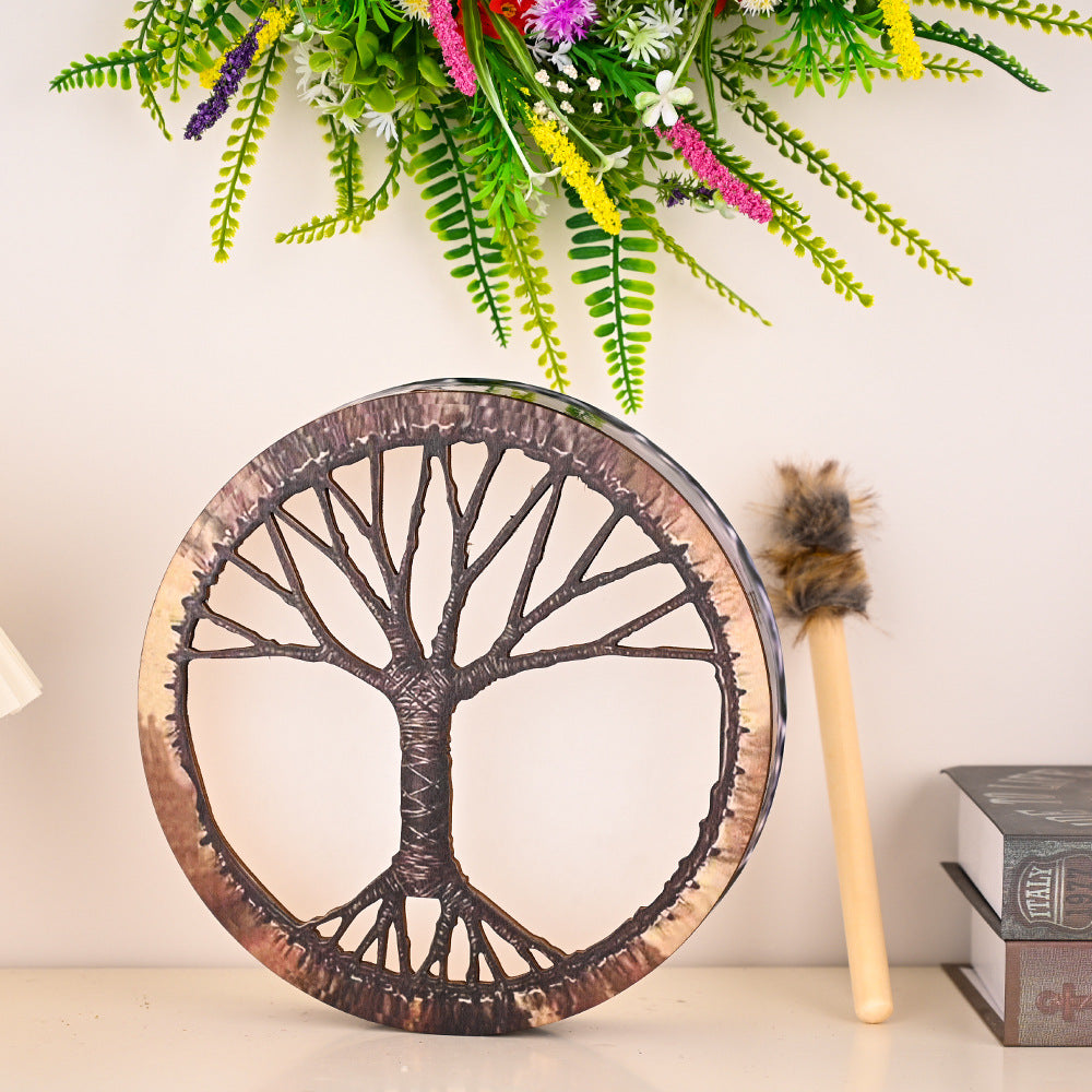 Tree Of Life Flower Ring Drum Surface Open You Drum