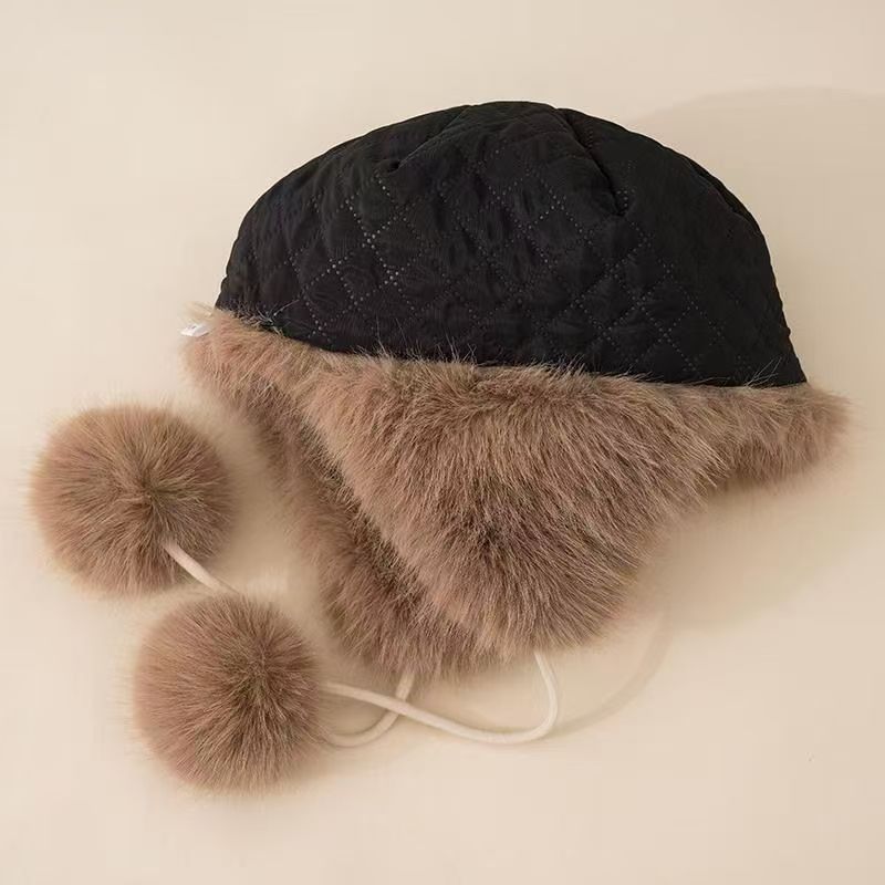 Women's Winter Faux Fur Raccoon Hat