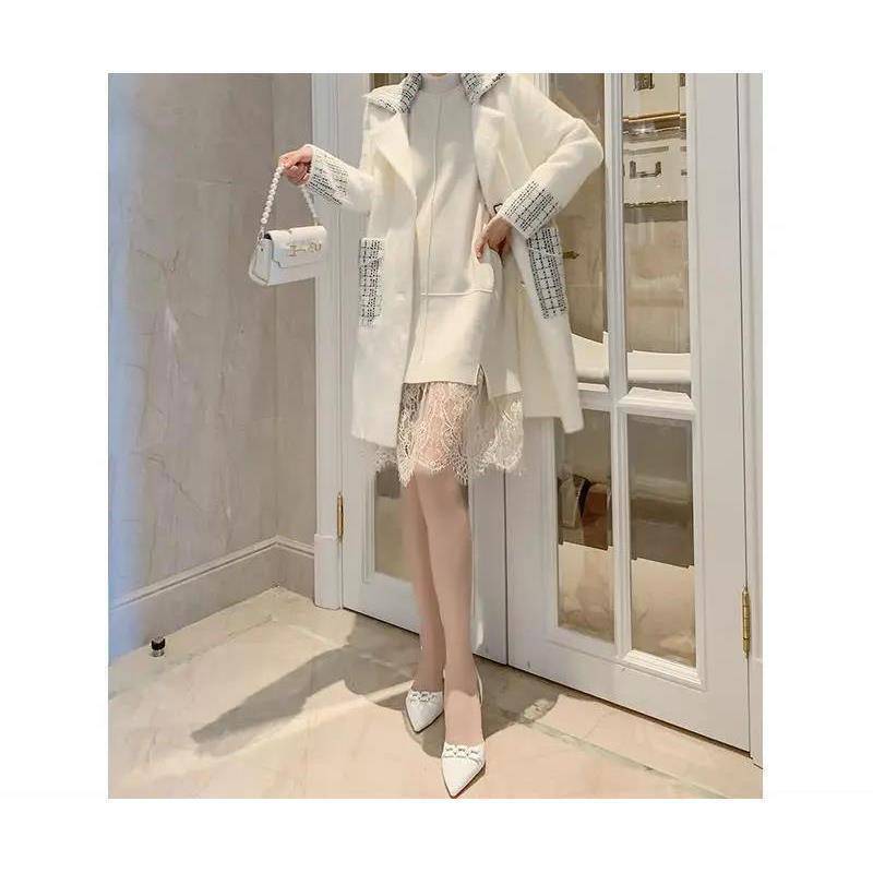 Woolen Coat Thickened Mink Double-sided Fleece Mid-length