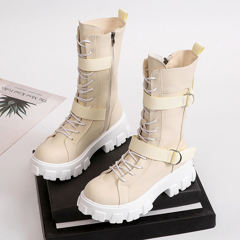 Net Celebrity Skinny Casual Inner Increase All-match Female Boots
