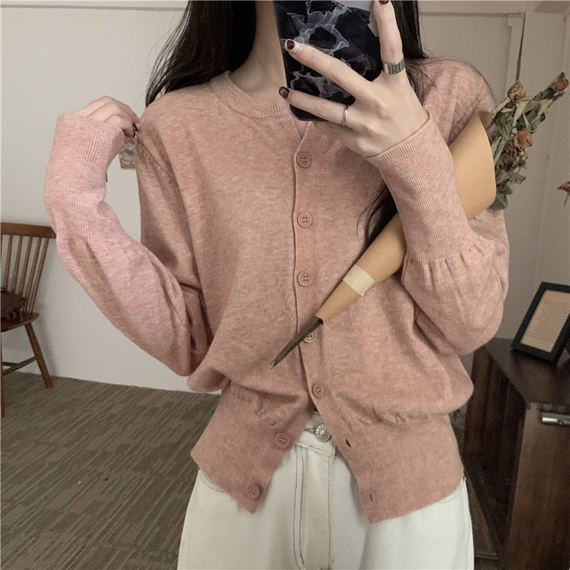 Gentle Pink Sweater Women's Soft Glutinous Skin-friendly Sweater